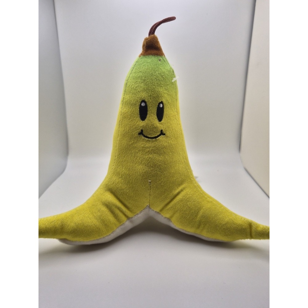 Mariokart Banana Plush Stuffed Toy Yellow Nintendo Mario